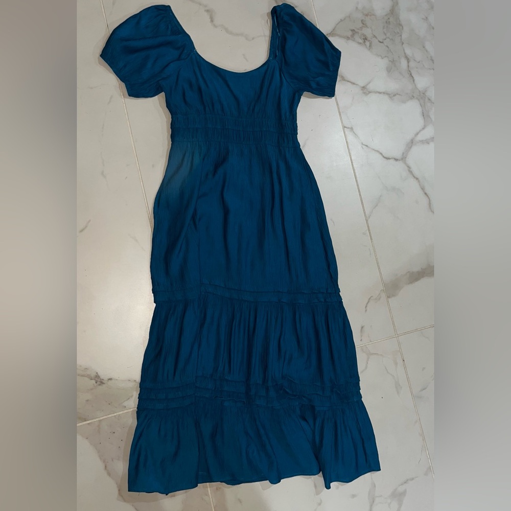 Elegant Blue Maxi Dress